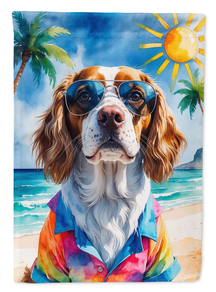DAC8264CHF 40 x 28 in. Brittany Summer Beach Time House Flag