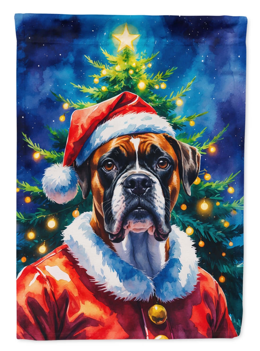 DAC8469CHF 40 x 28 in. Boxer Christmas House Flag