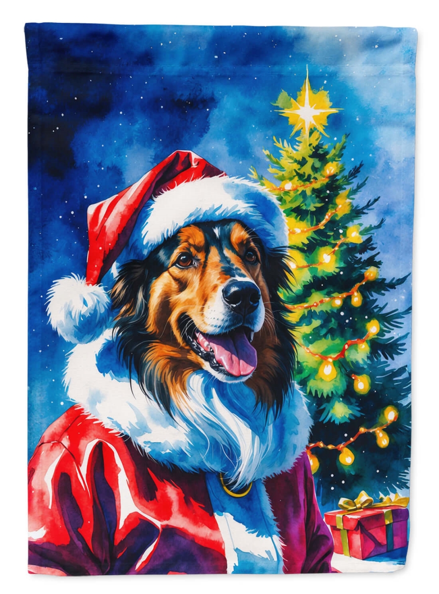 DAC8477CHF 40 x 28 in. Collie Christmas House Flag