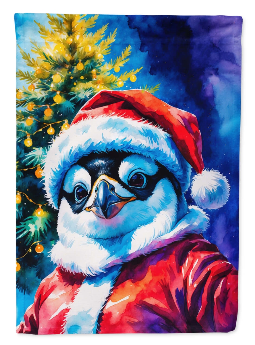 DAC8537CHF 40 x 28 in. Penguin Christmas House Flag