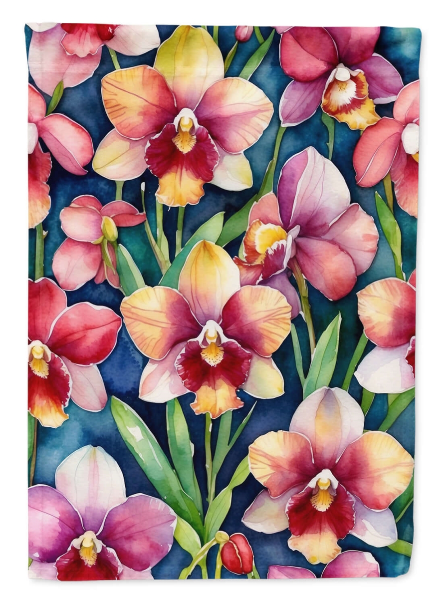 DAC8604CHF 40 x 28 in. Miltoniopsis Orchids House Flag