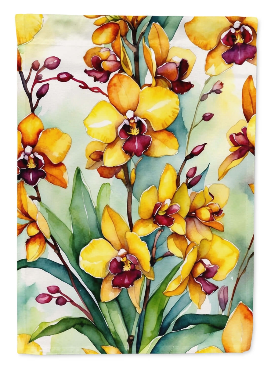 DAC8606CHF 40 x 28 in. Oncidium Orchids House Flag