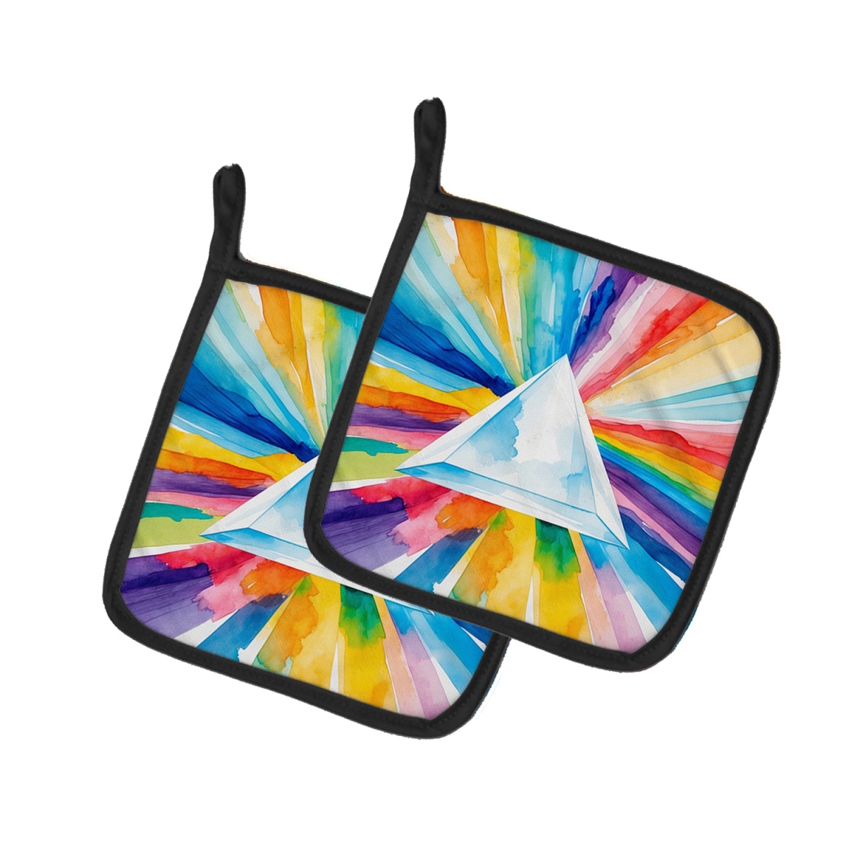 DAC8624PTHD 7.5 x 7.5 in. Gay Pride Intersectional Prism Pair of Pot Holders