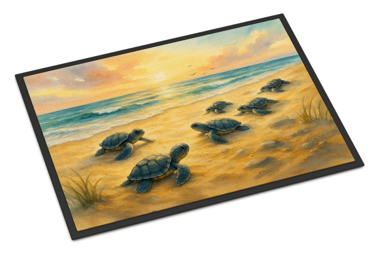 DAC8222MAT 18 x 27 in. Turtle Hatchlings Doormat
