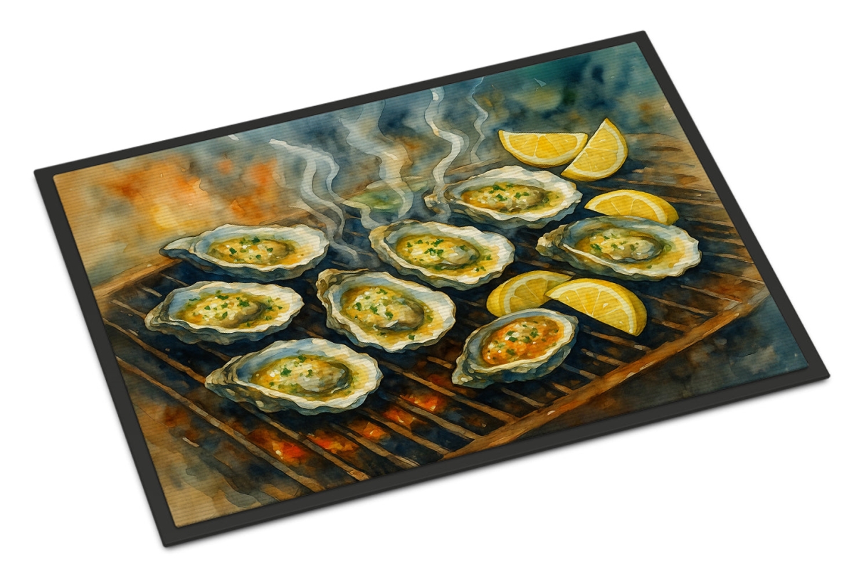 DAC8246MAT 18 x 27 in. Oysters on the Grill Doormat