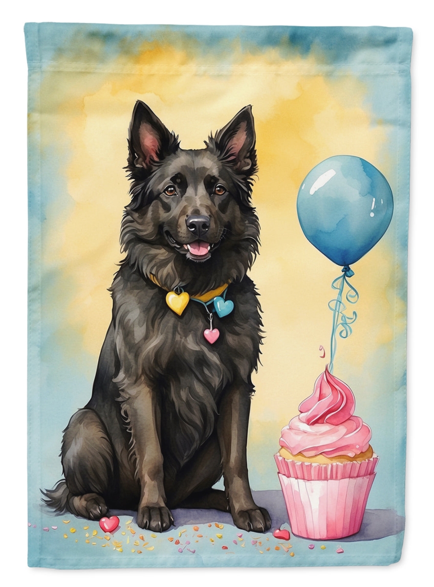 Belgian Sheepdog Birthday House Flag - Multi-Color - 40 x 28 in. - Durable Polyester - Double-Sided Design