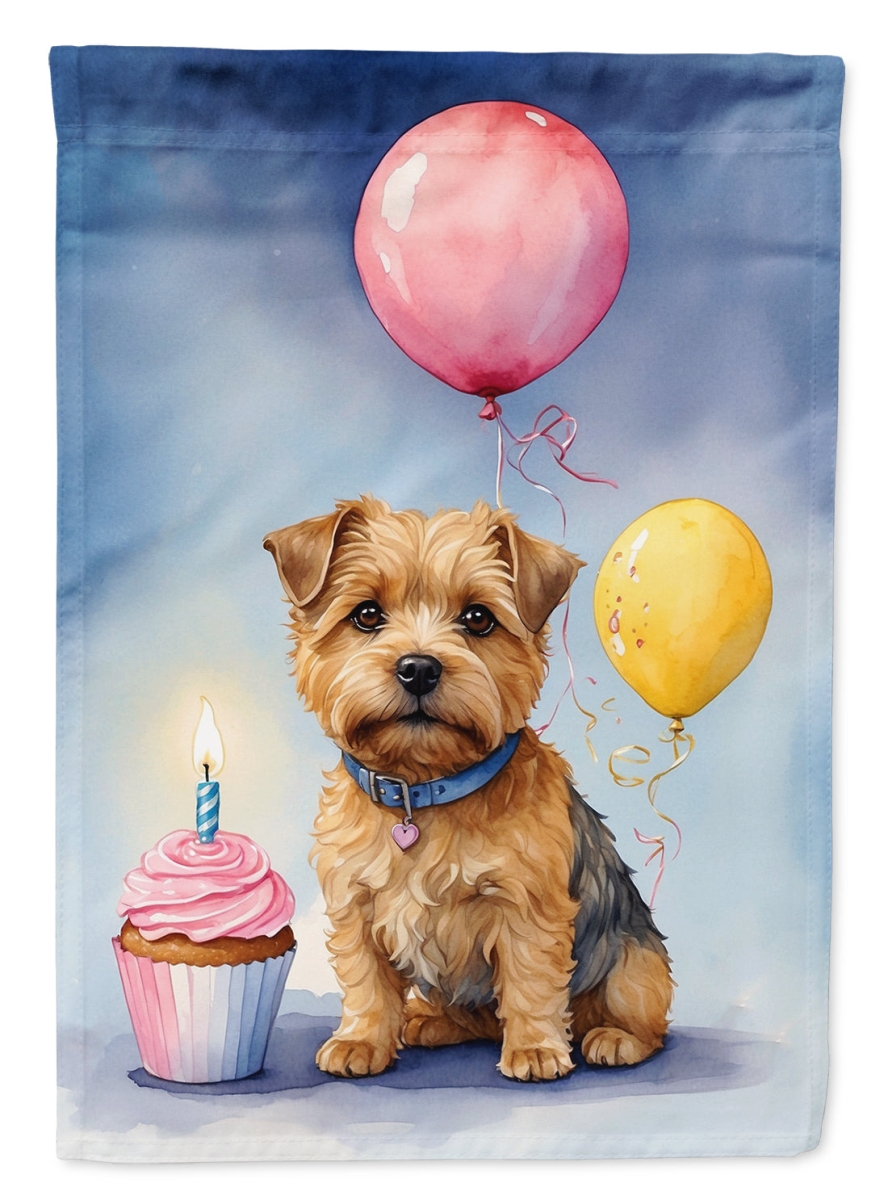 Norfolk Terrier Birthday House Flag - Multi-Color - 40 x 28 in. - Durable Polyester