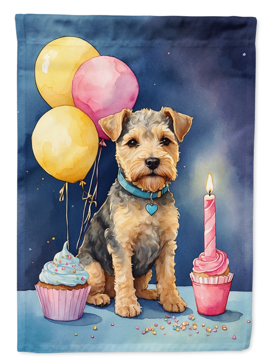 Lakeland Terrier Birthday House Flag - Multi-Color - 40 x 28 in. - Durable Polyester