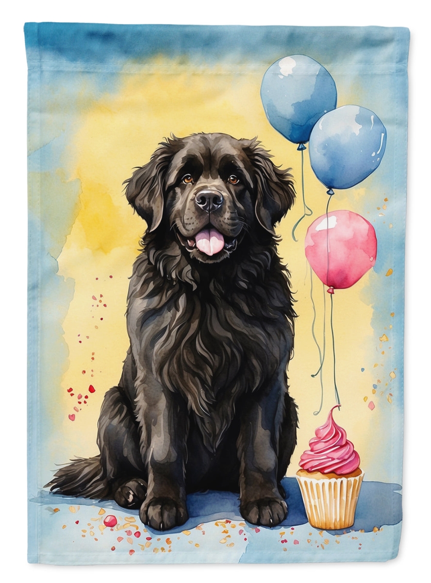 Happy Birthday Found Land House Flag - Multicolor - 40 x 28 in. - Double-Sided Design