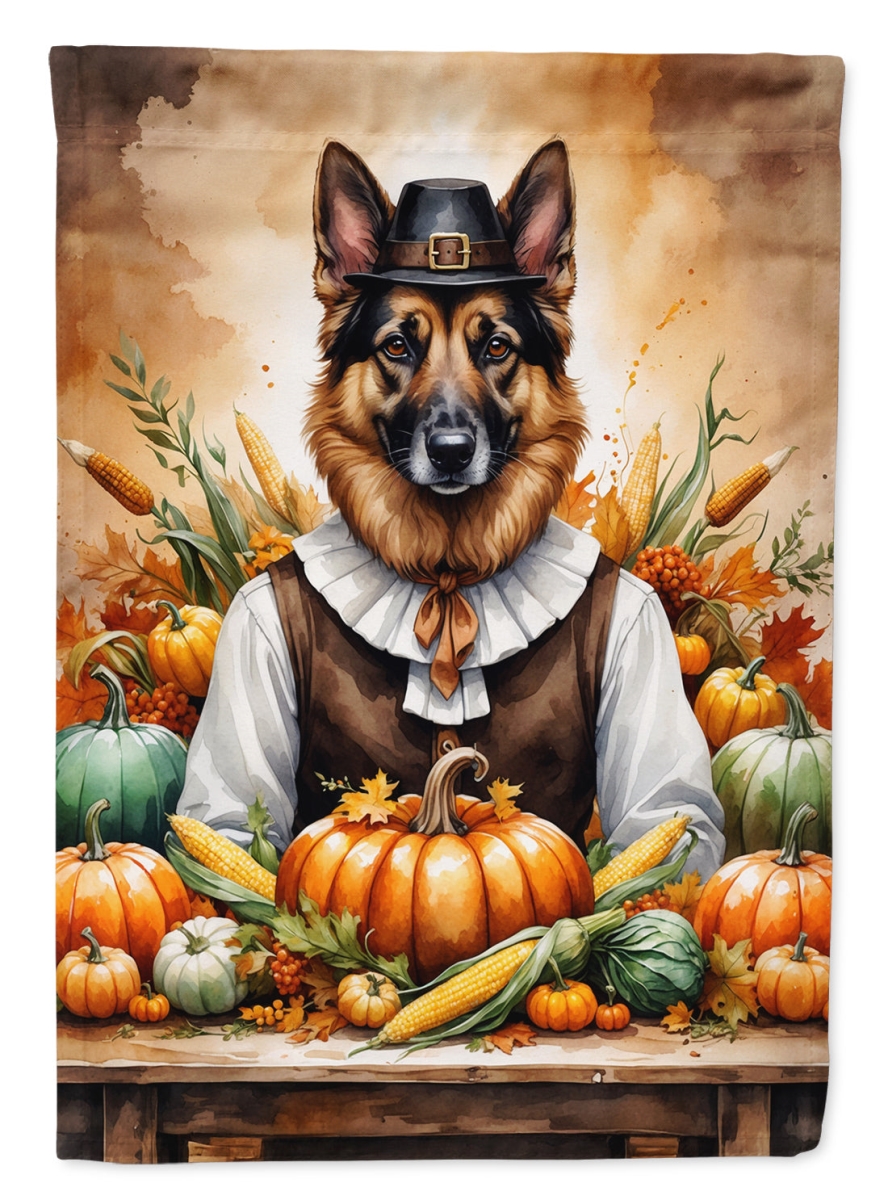 DAC8316CHF 40 x 28 in. German Shepherd Thanksgiving House Flag