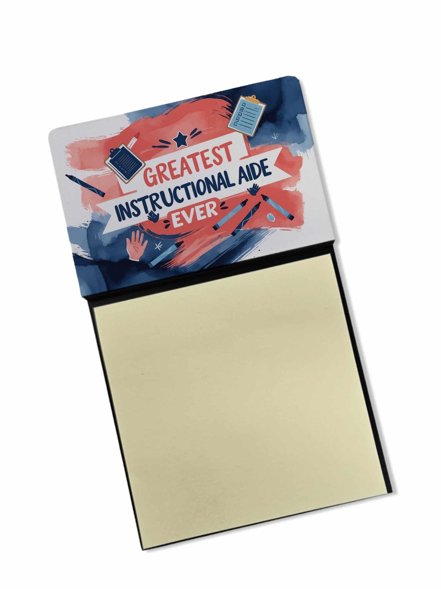 DAC8831TSN 5.25 x 3.25 in. Greatest Instructional Aide Ever Funny Sticky Note Holder for Teachers Gift