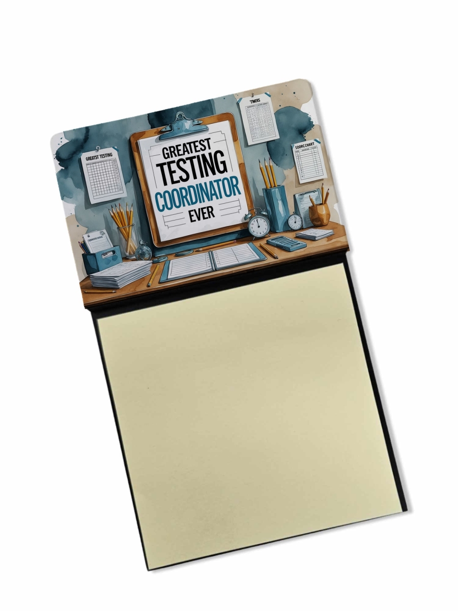 DAC8883TSN 5.25 x 3.25 in. Greatest Testing Coordinator Ever Funny Sticky Note Holder for Teachers Gift