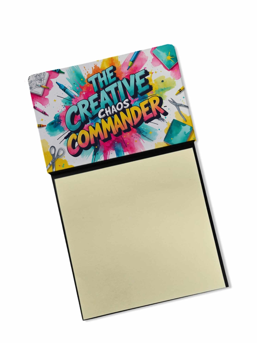 DAC8977TSN 5.25 x 3.25 in. The Creative Chaos Commander Funny Sticky Note Holder for Teachers Gift