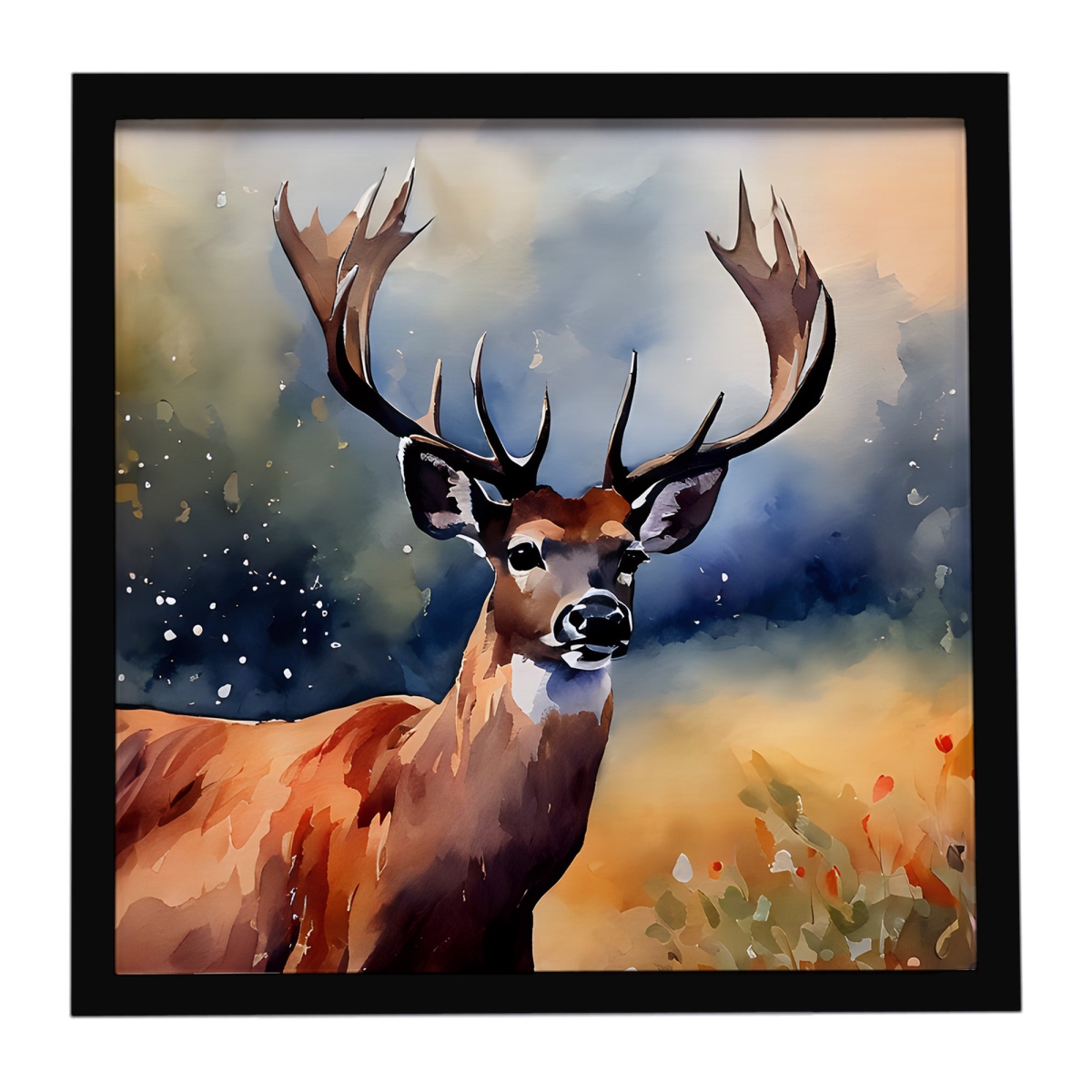 DAC2901MFP88 8 x 8 in. Deer Framed Metal Print