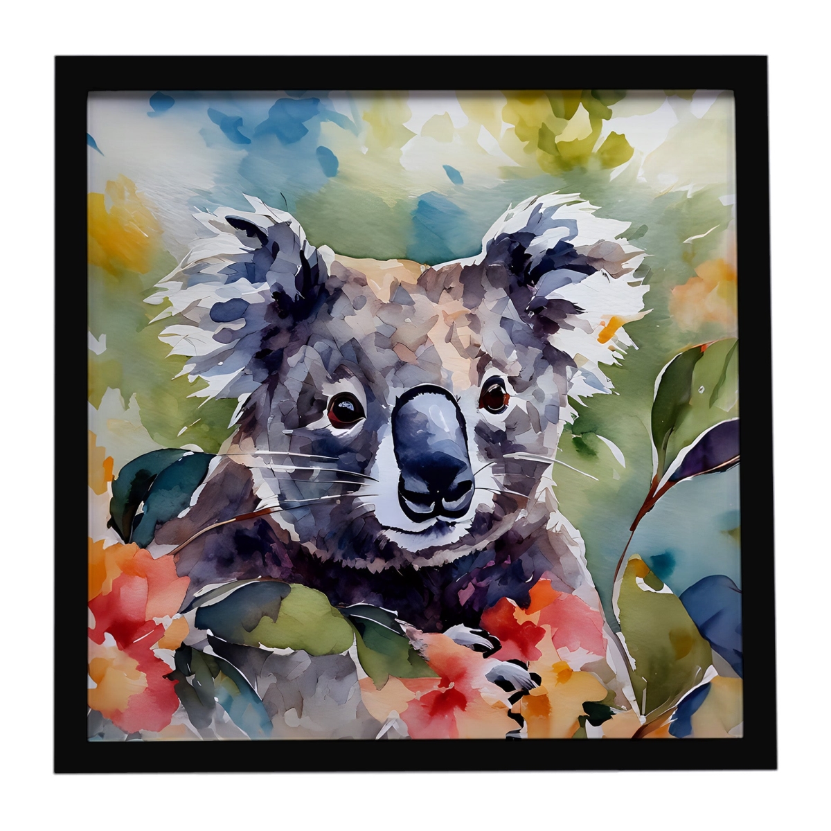 DAC2935MFP88 8 x 8 in. Koala Framed Metal Print
