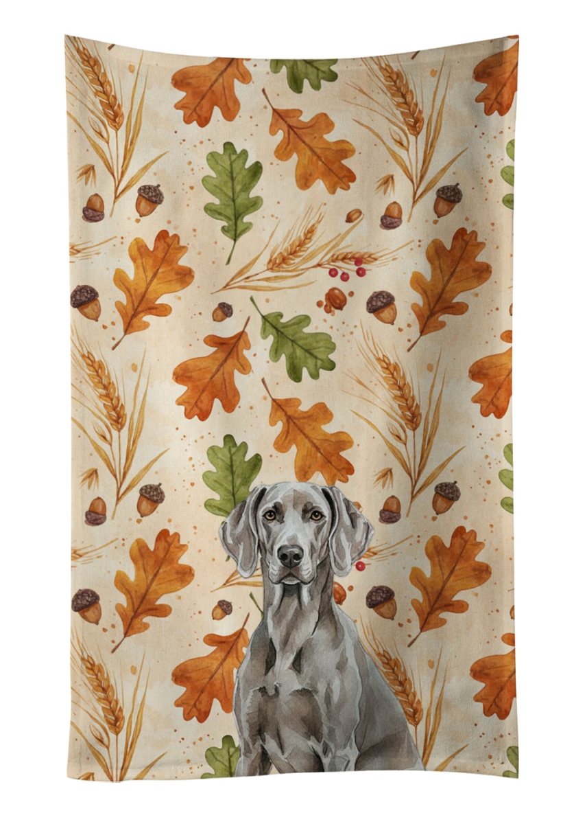 WDK8047KTWL 25 x 15 in. Weimaraner Heirloom Fall Kitchen Towel