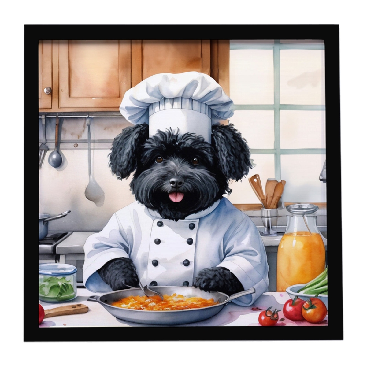 DAC6312MFP88 8 x 8 in. Puli The Chef Framed Metal Print