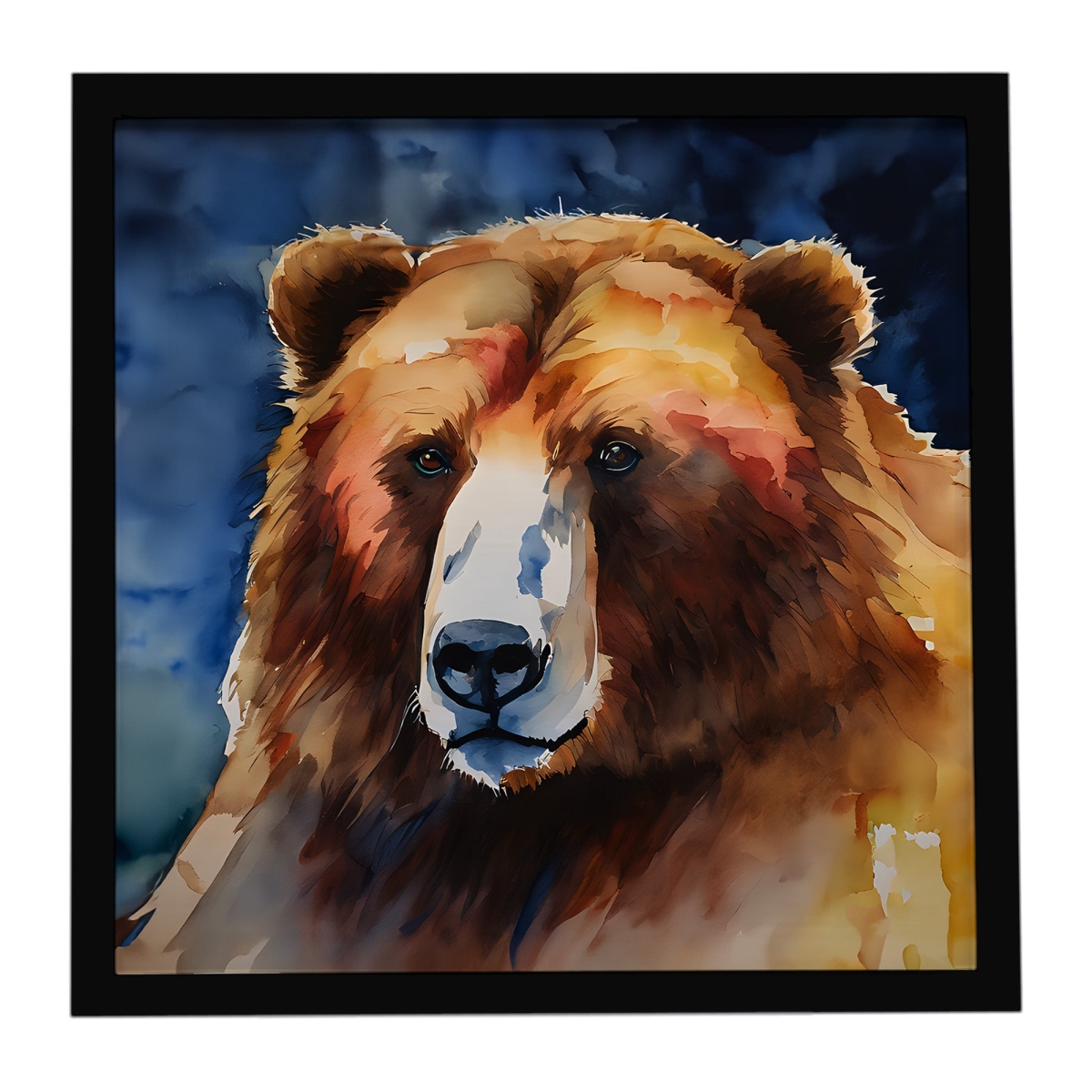 DAC2941MFP88 8 x 8 in. Kodiak Bear Framed Metal Print
