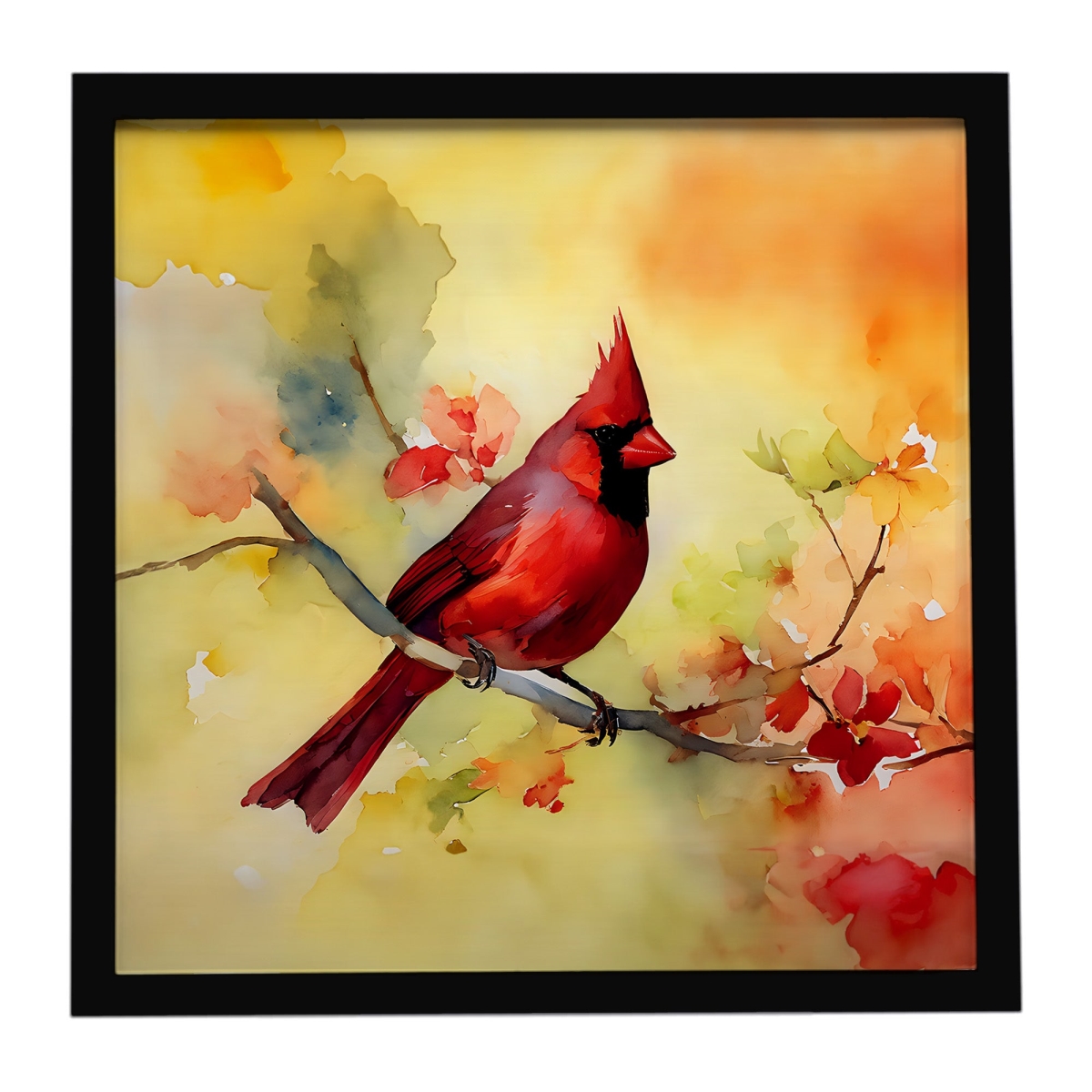 DAC3198MFP88 8 x 8 in. Cardinal Framed Metal Print