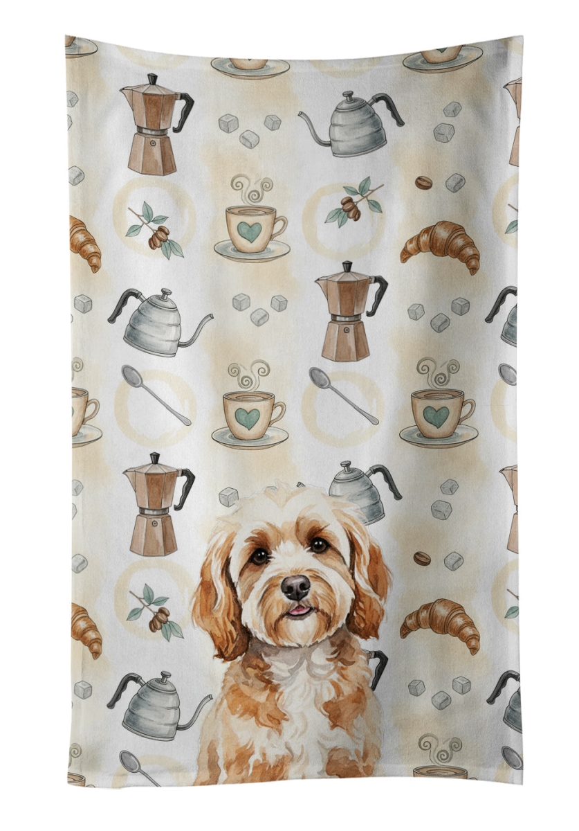 WDK7366KTWL 25 x 15 in. Cavapoo Coffee Bar Kitchen Towel