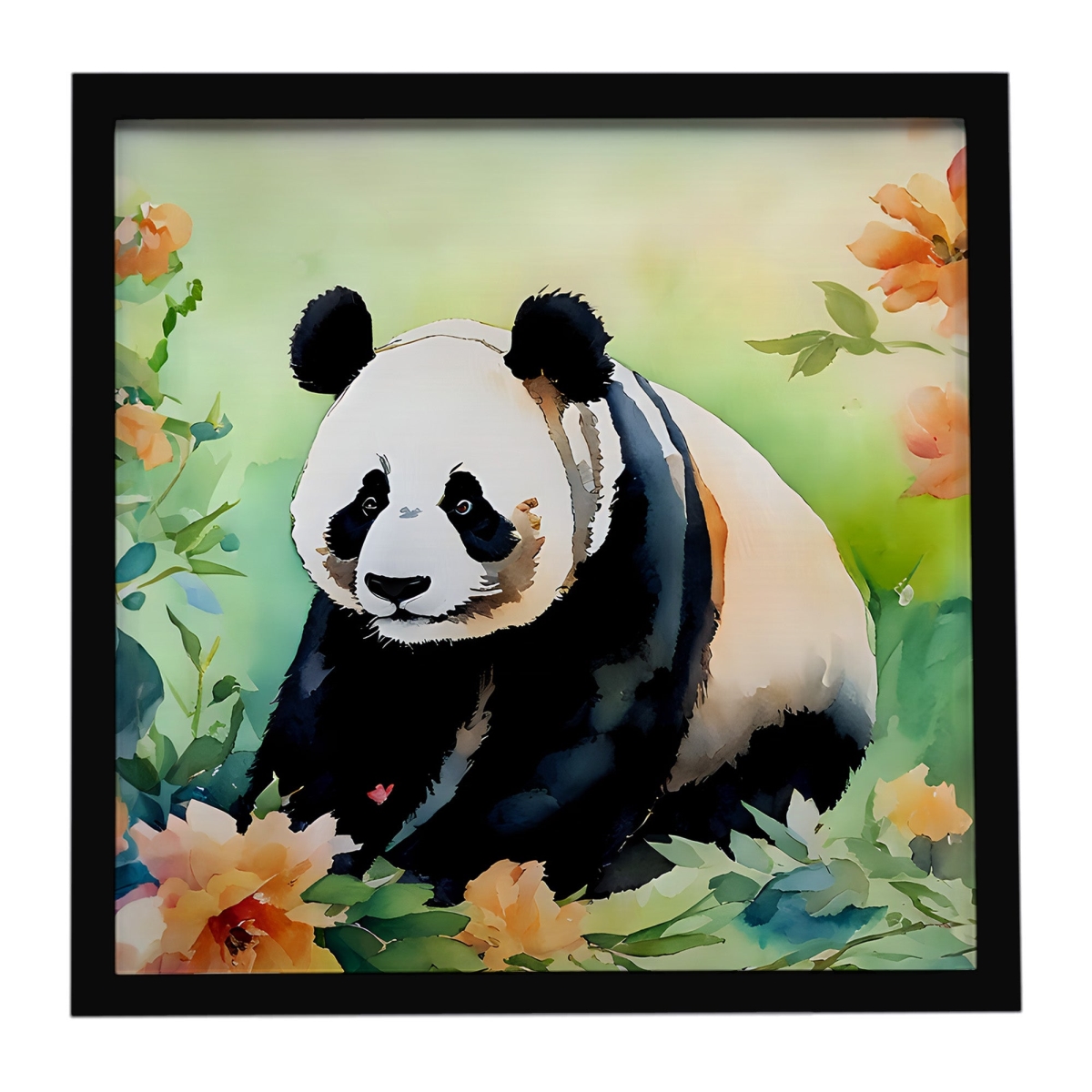 DAC2973MFP88 8 x 8 in. Panda Framed Metal Print