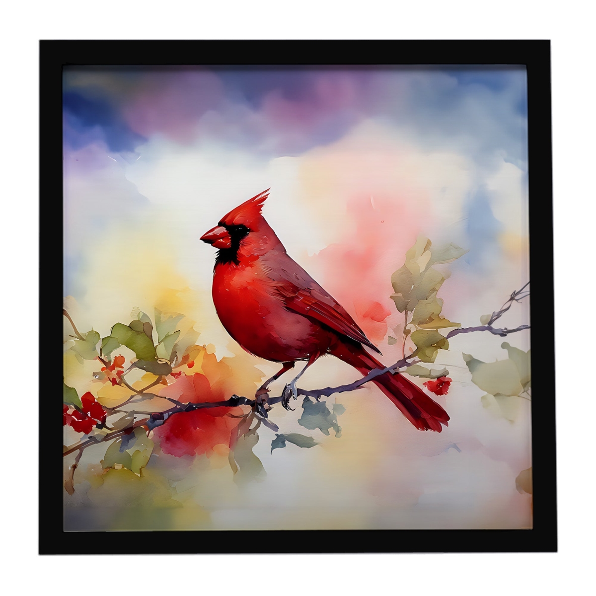 DAC3201MFP88 8 x 8 in. Cardinal Framed Metal Print