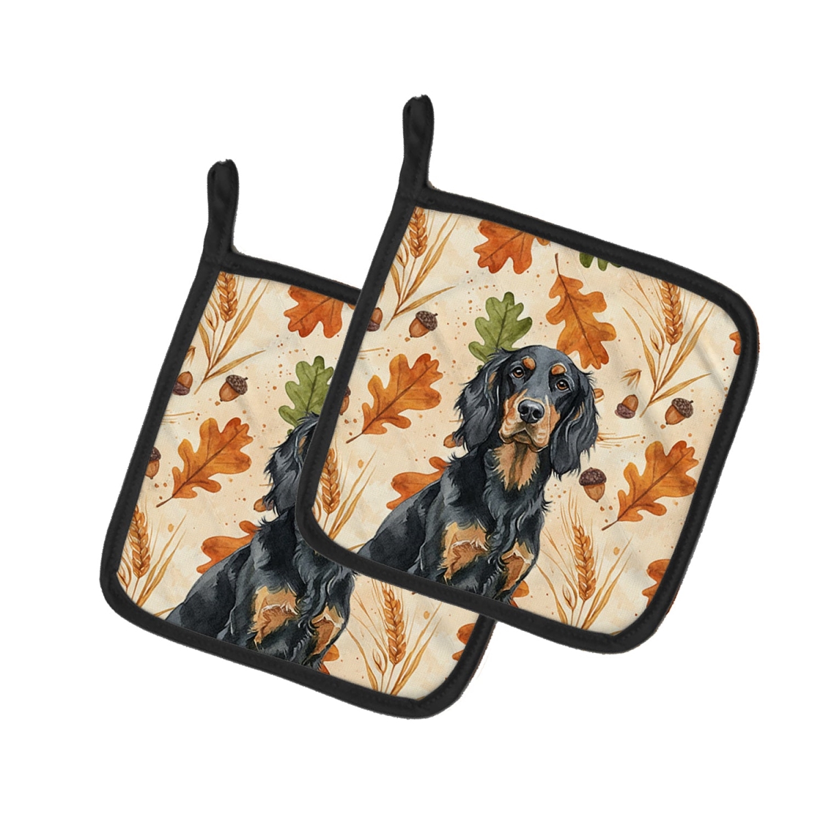 Picture of Carolines Treasures WDK7853PTHD 7.5 x 7.5 in. Gordon Setter Heirloom Fall Pair of Pot Holders