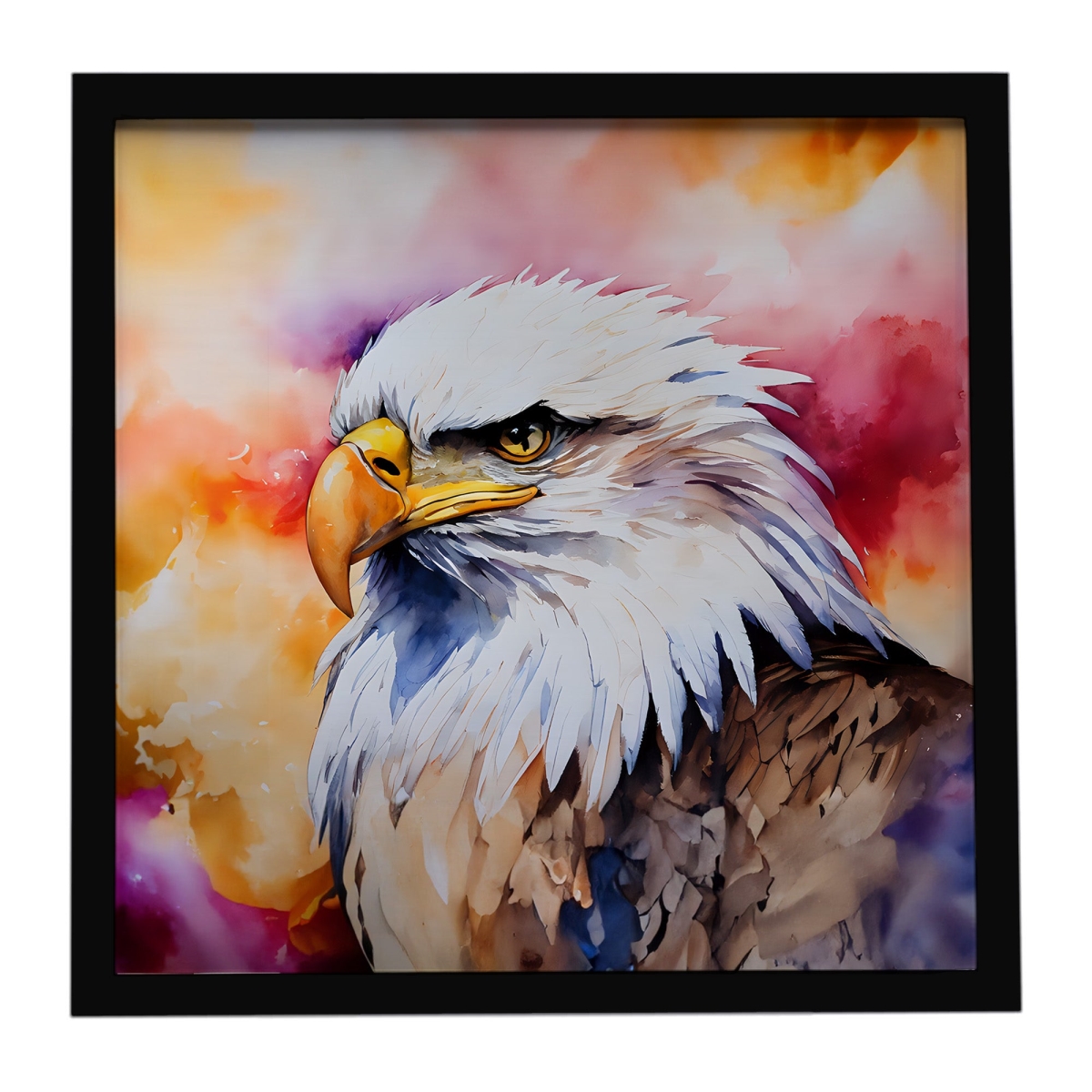 DAC3214MFP88 8 x 8 in. Eagle Framed Metal Print