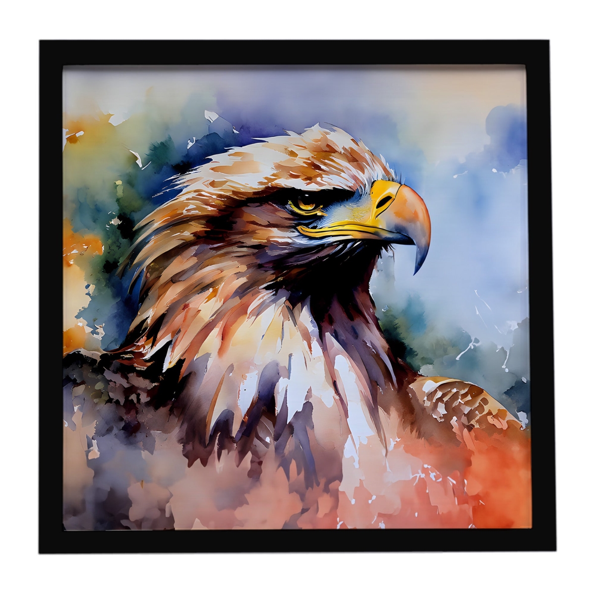 DAC3216MFP88 8 x 8 in. Eagle Framed Metal Print