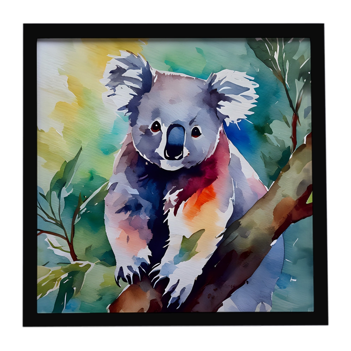 DAC2938MFP88 8 x 8 in. Koala Framed Metal Print