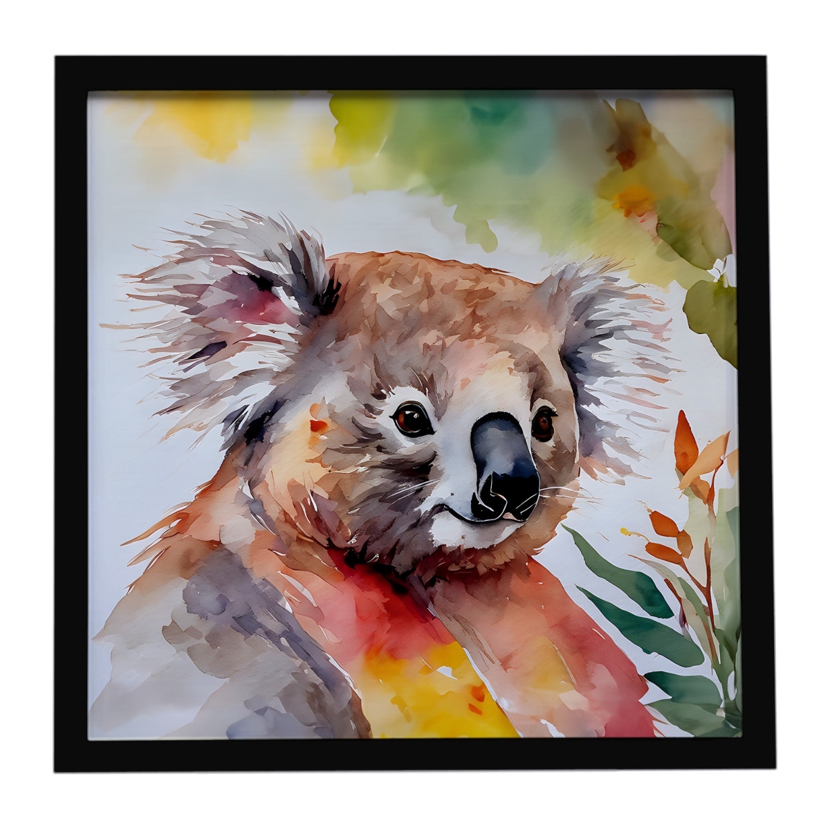 DAC2940MFP88 8 x 8 in. Koala Framed Metal Print
