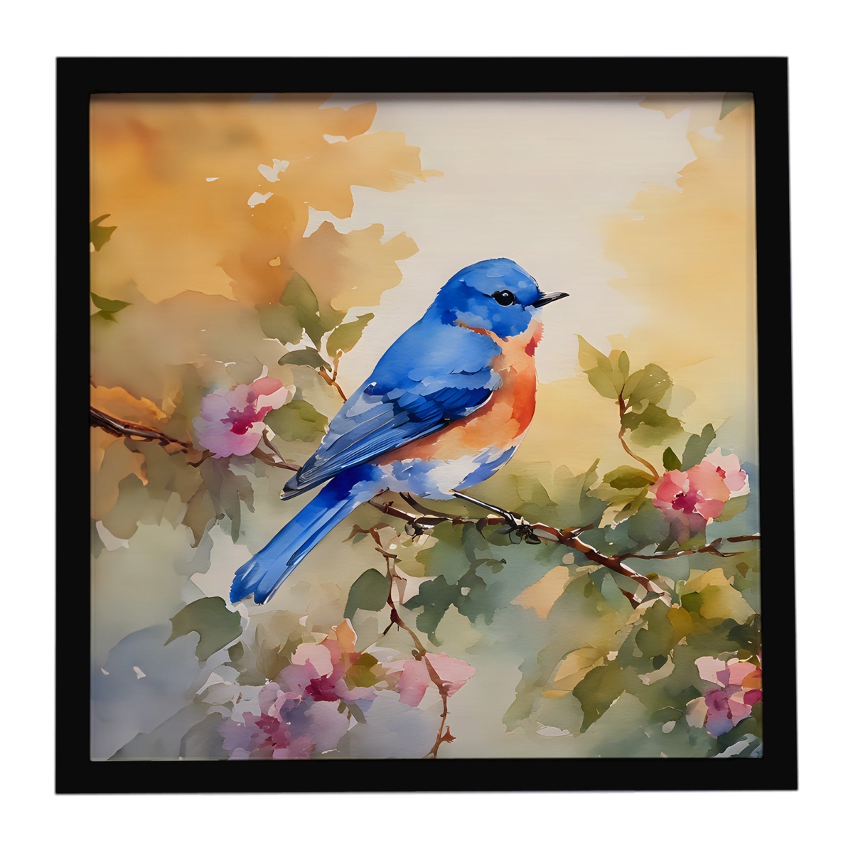 DAC3191MFP88 8 x 8 in. Bluebird Framed Metal Print