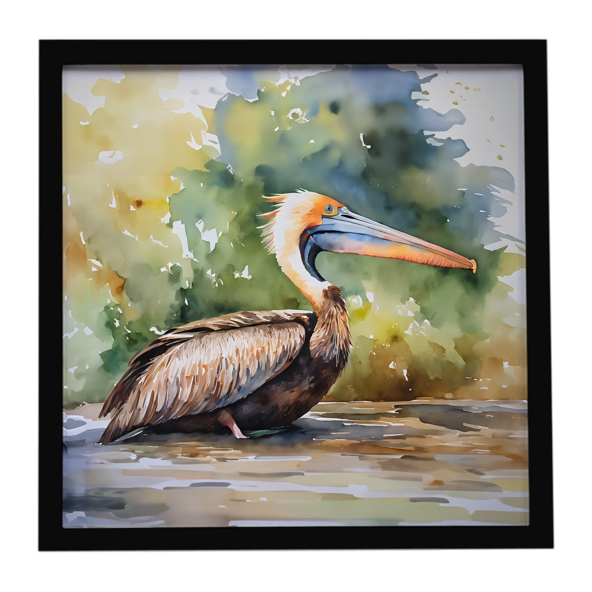 DAC2853MFP88 8 x 8 in. Pelican Framed Metal Print