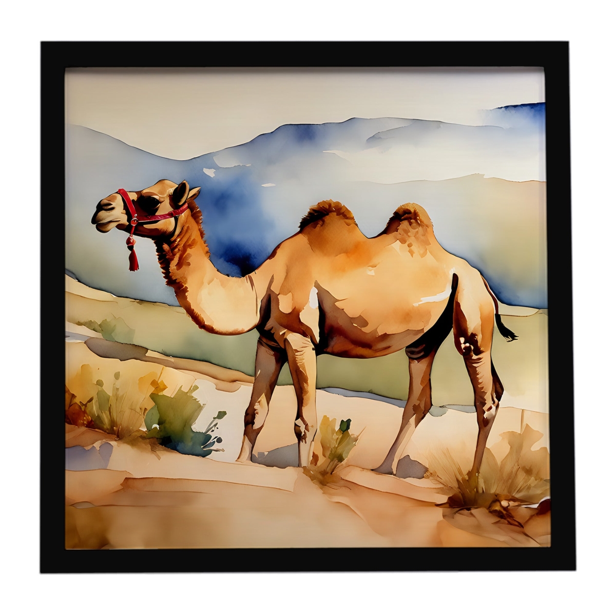 DAC2886MFP88 8 x 8 in. Camel Framed Metal Print