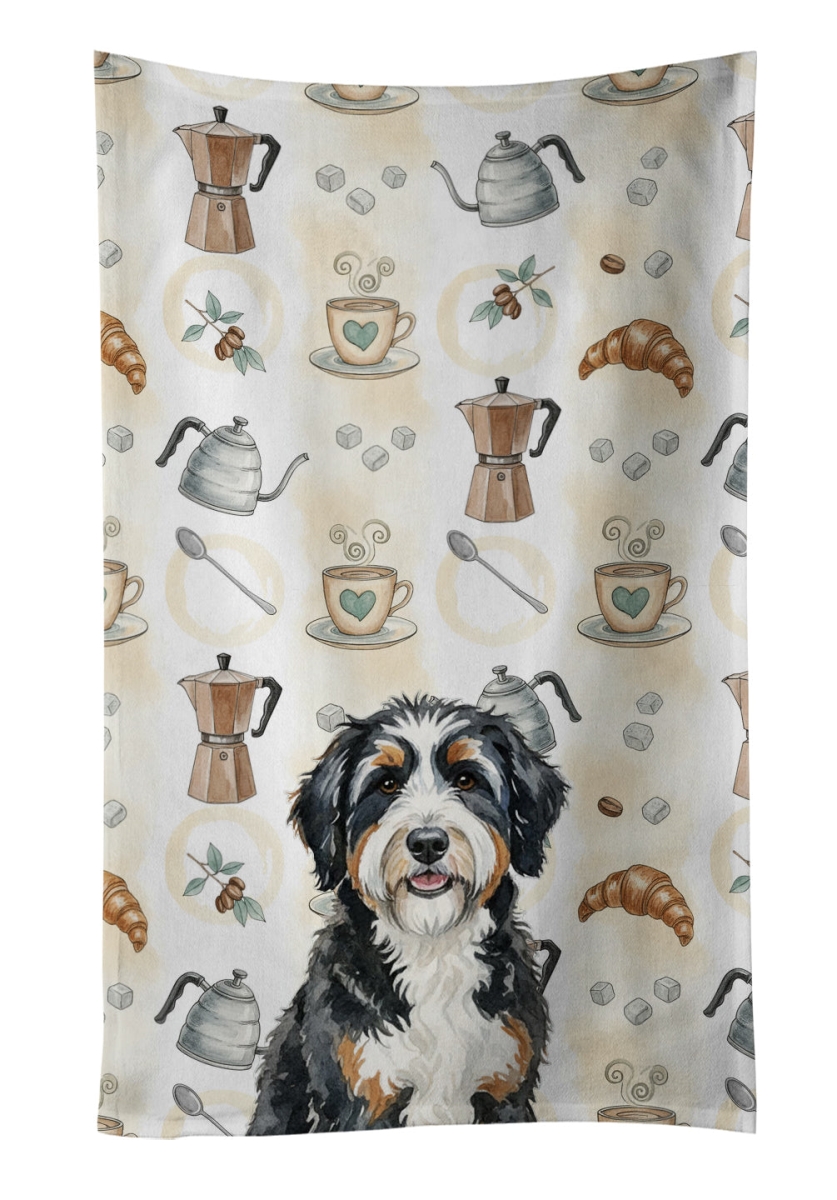 WDK7312KTWL 25 x 15 in. Bern Doodle Coffee Bar Kitchen Towel