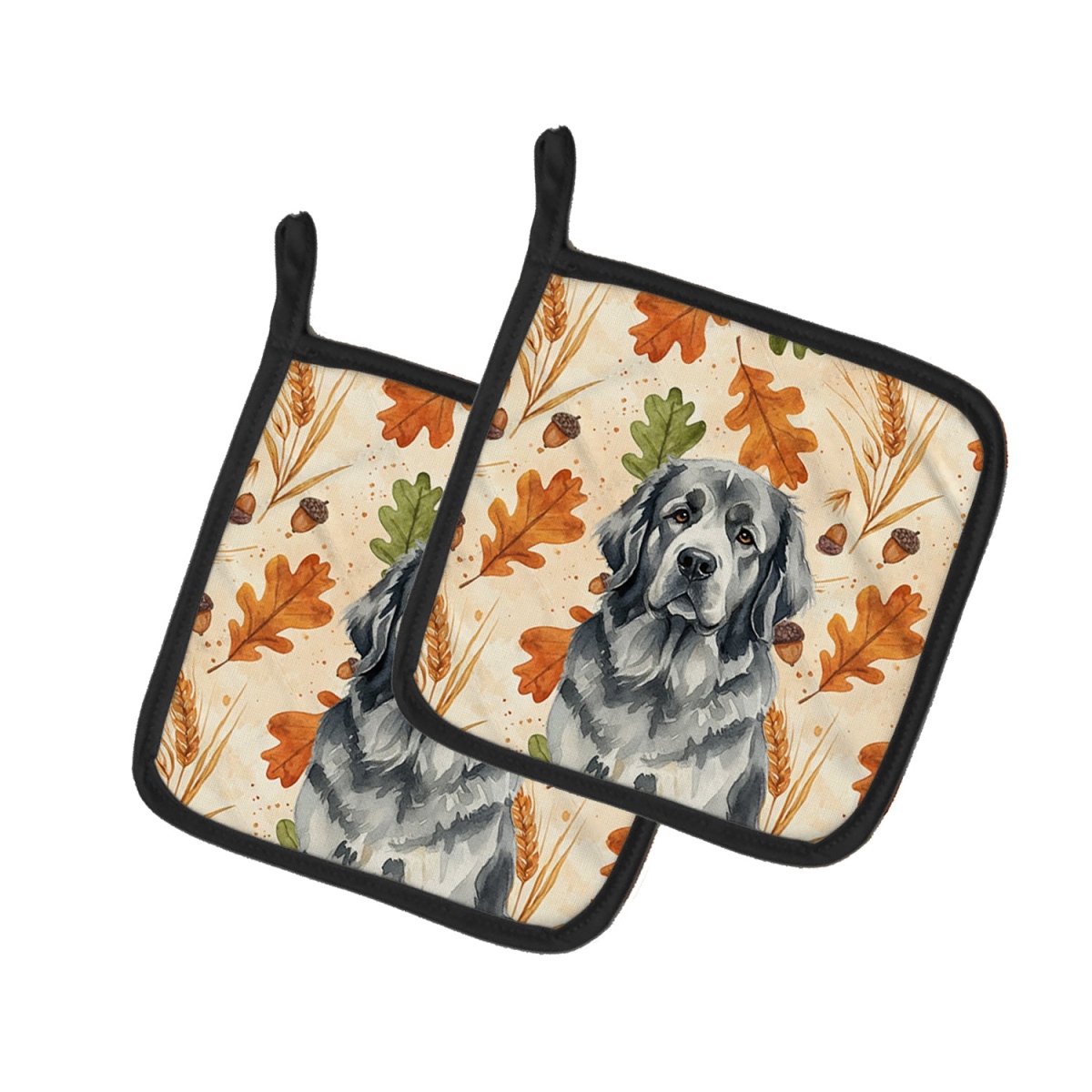 Picture of Carolines Treasures WDK7926PTHD 7.5 x 7.5 in. Gray Found Land Heirloom Fall Pair of Pot Holders