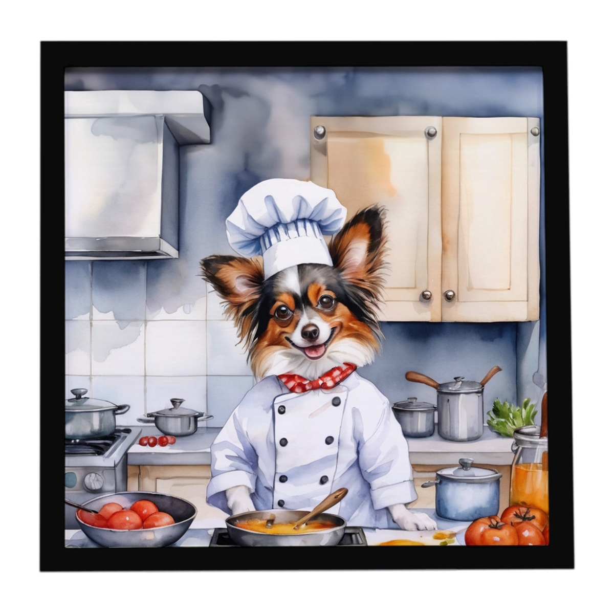 DAC6296MFP88 8 x 8 in. Papillon The Chef Framed Metal Print