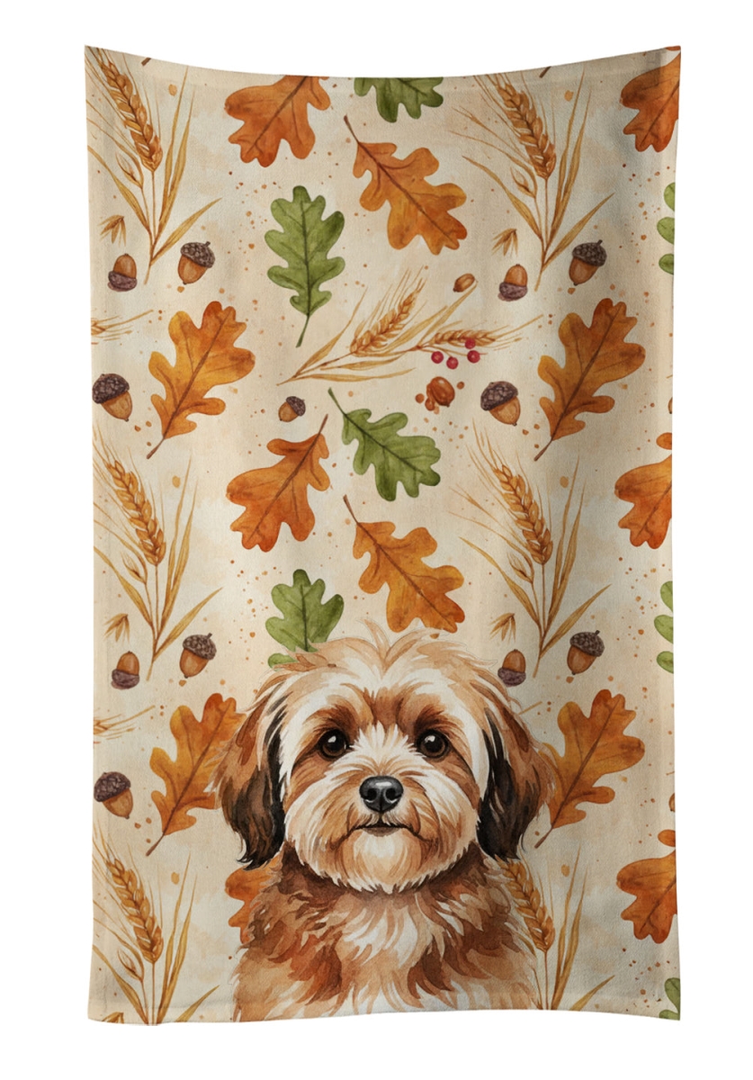WDK7869KTWL 25 x 15 in. Sable Havanese Heirloom Fall Kitchen Towel