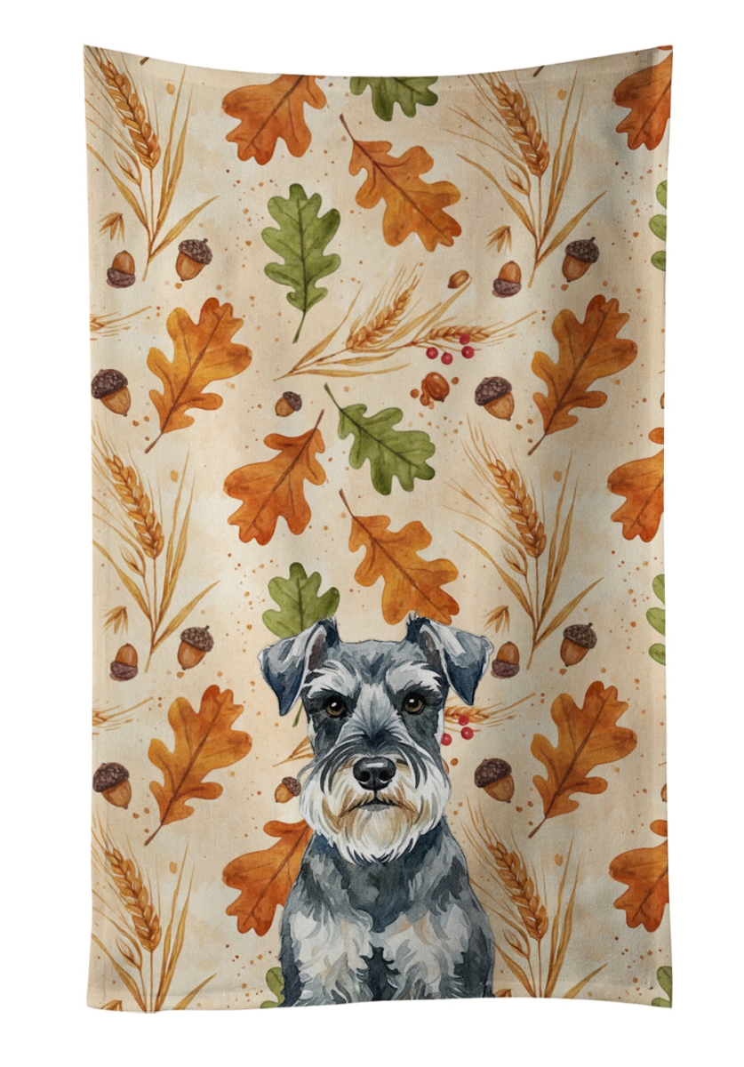 WDK8001KTWL 25 x 15 in. Schnauzer Heirloom Fall Kitchen Towel