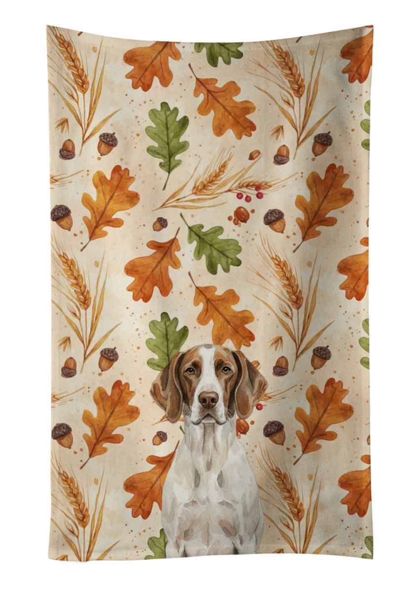 WDK7955KTWL 25 x 15 in. Liver & White Pointer Heirloom Fall Kitchen Towel