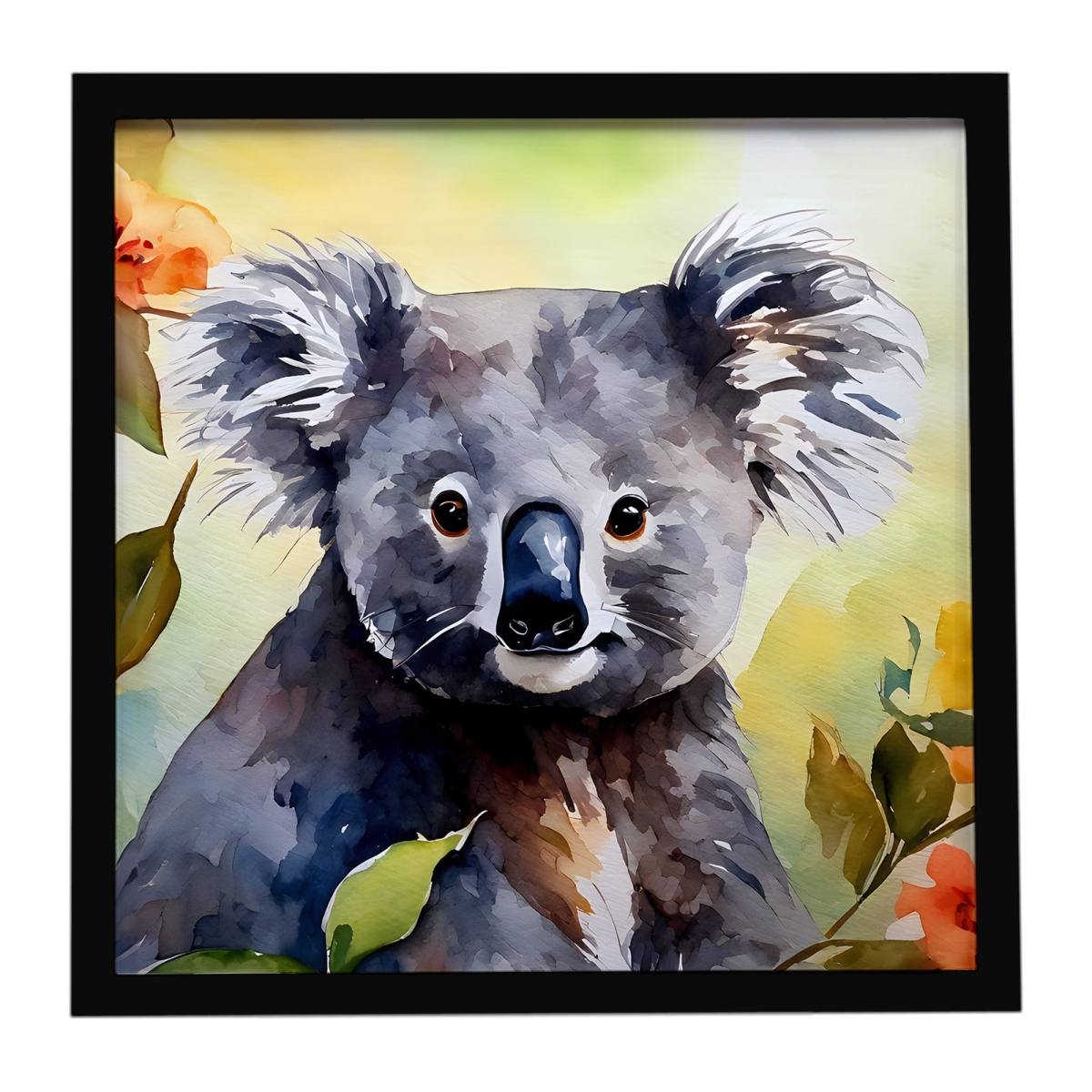 DAC2937MFP88 8 x 8 in. Koala Framed Metal Print