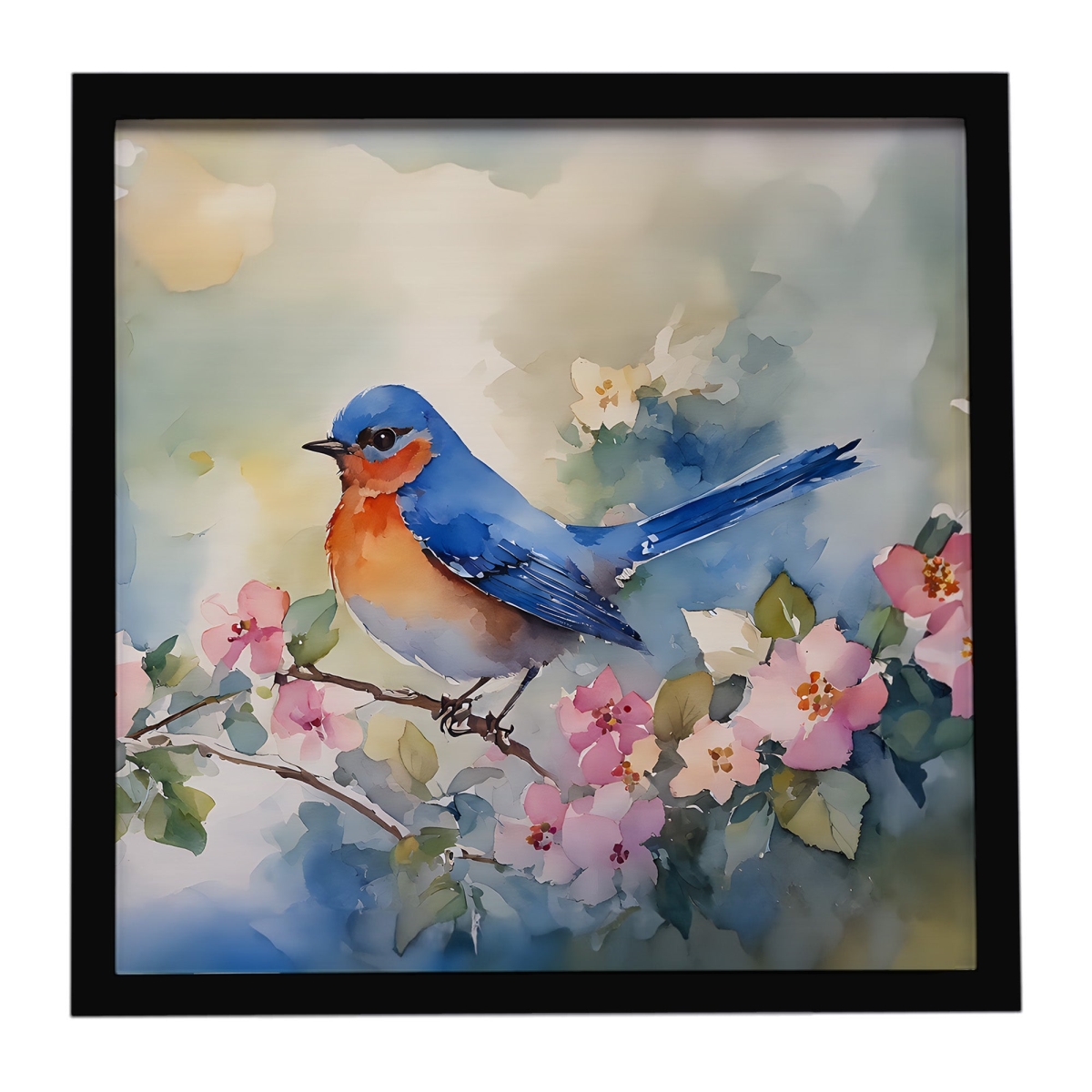 DAC3190MFP88 8 x 8 in. Bluebird Framed Metal Print