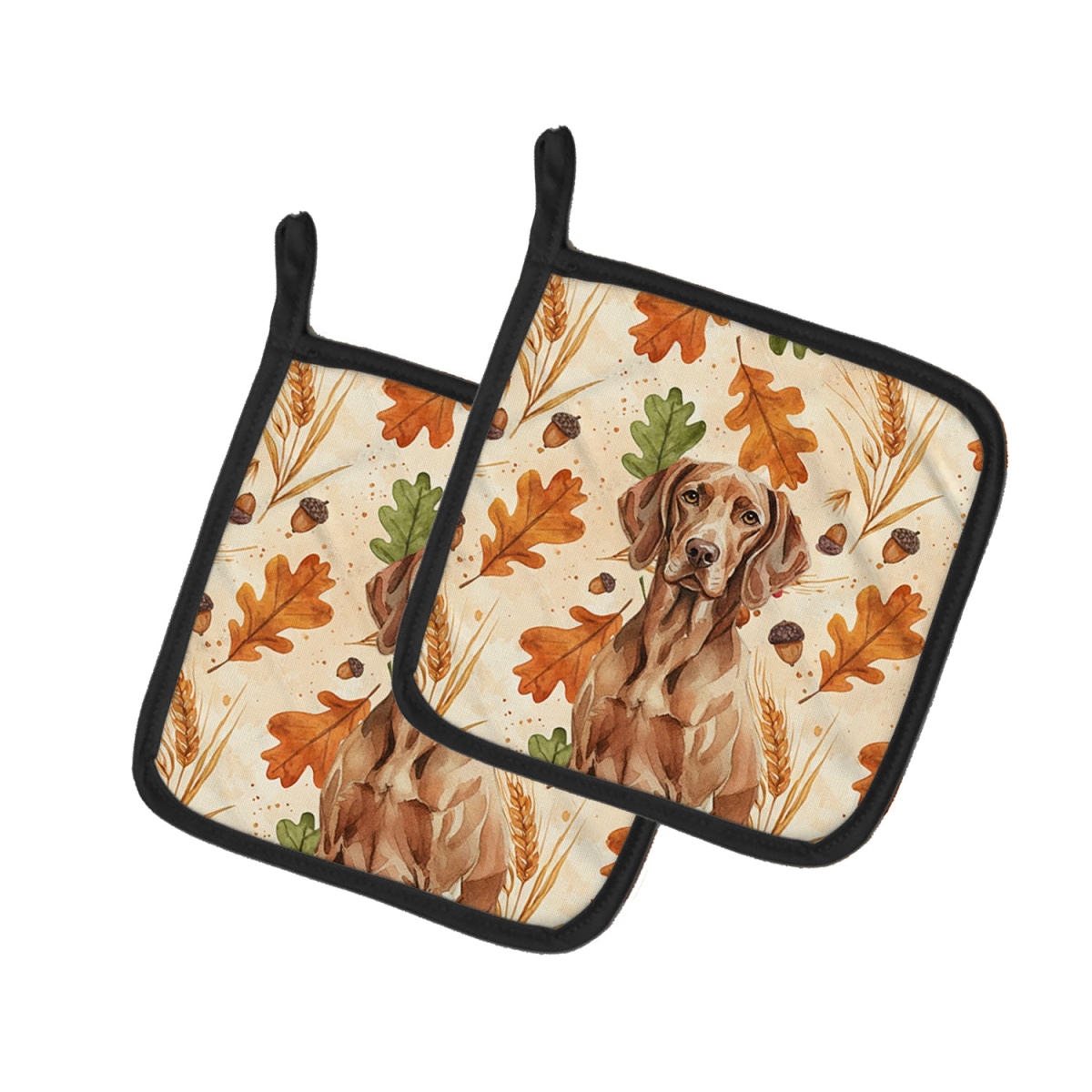 Picture of Carolines Treasures WDK7956PTHD 7.5 x 7.5 in. Liver Pointer Heirloom Fall Pair of Pot Holders