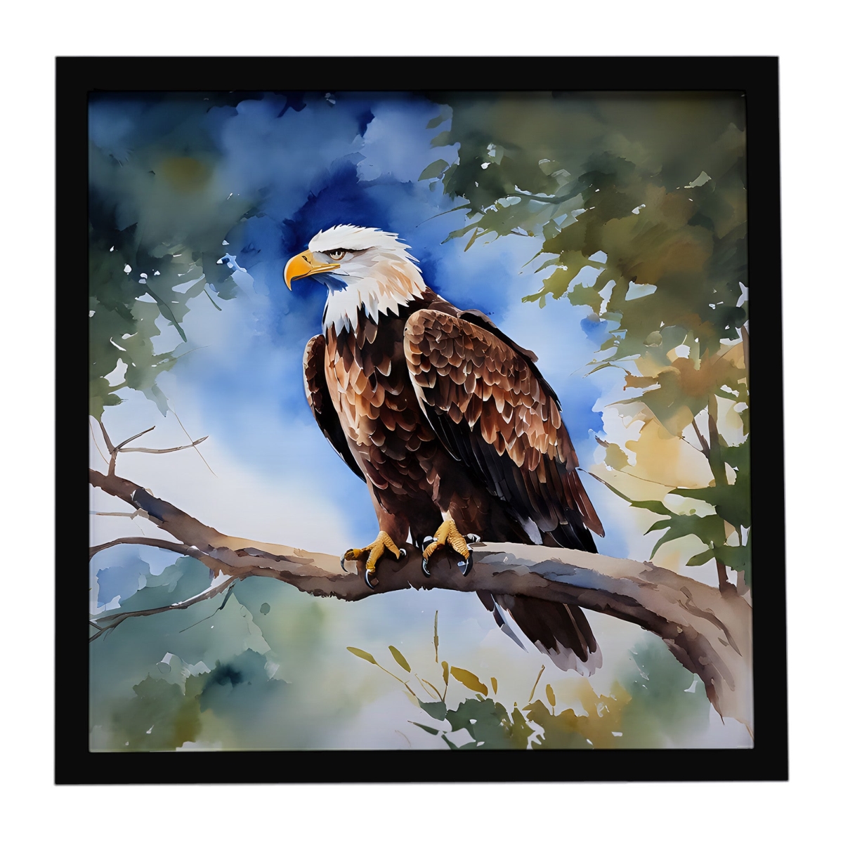 DAC3215MFP88 8 x 8 in. Eagle Framed Metal Print