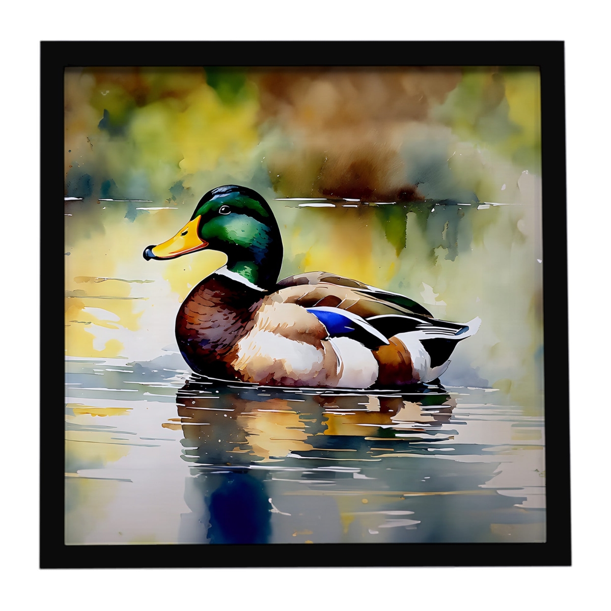 DAC3239MFP88 8 x 8 in. Mallard Framed Metal Print