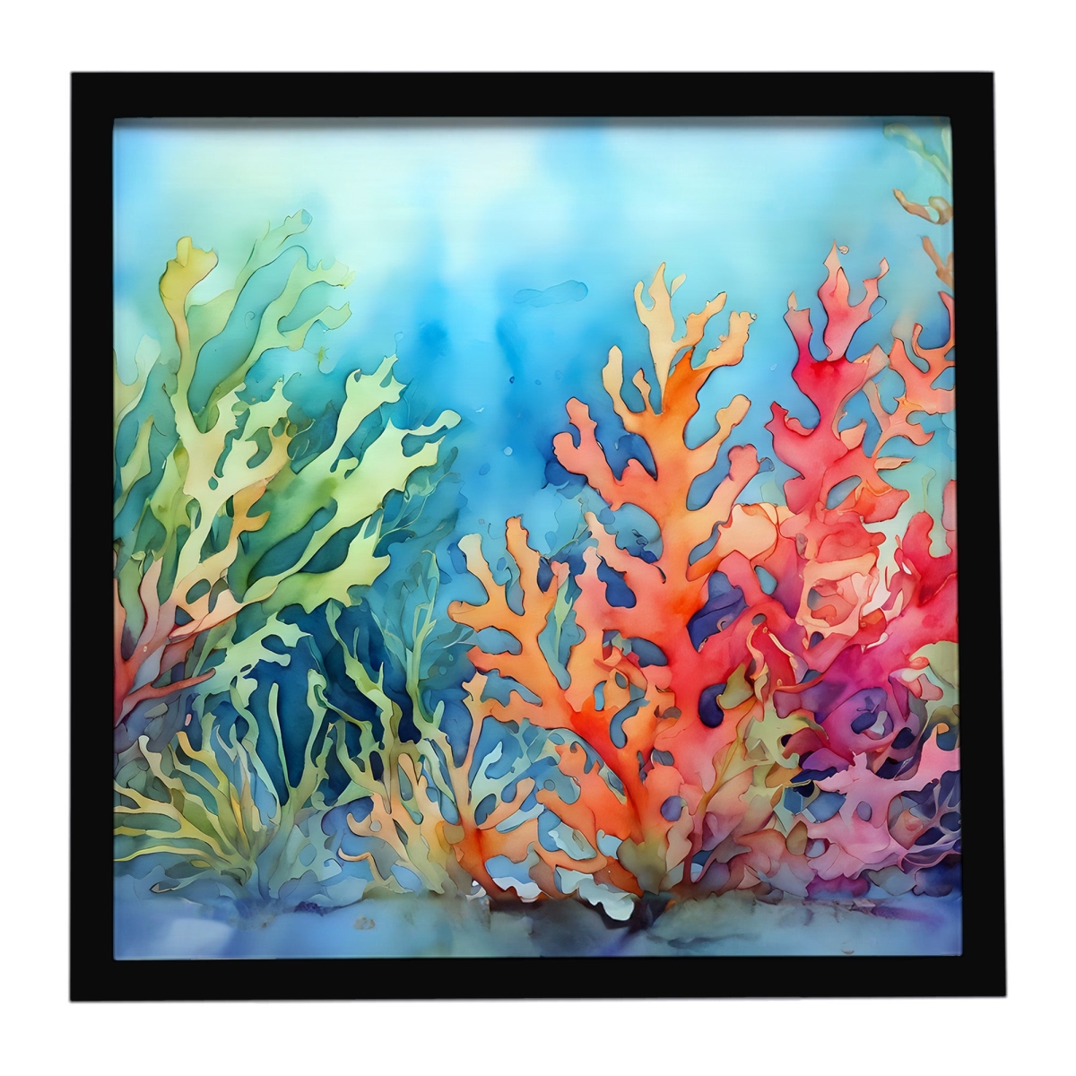 DAC2825MFP88 8 x 8 in. Seaweed Framed Metal Print