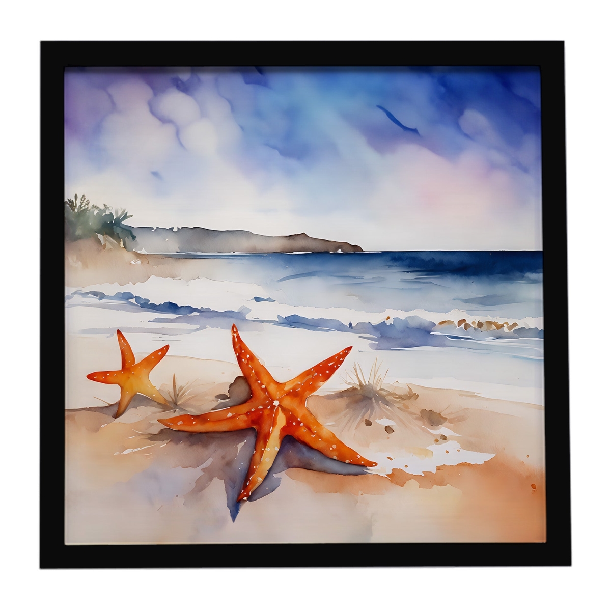 DAC2829MFP88 8 x 8 in. Starfish Framed Metal Print