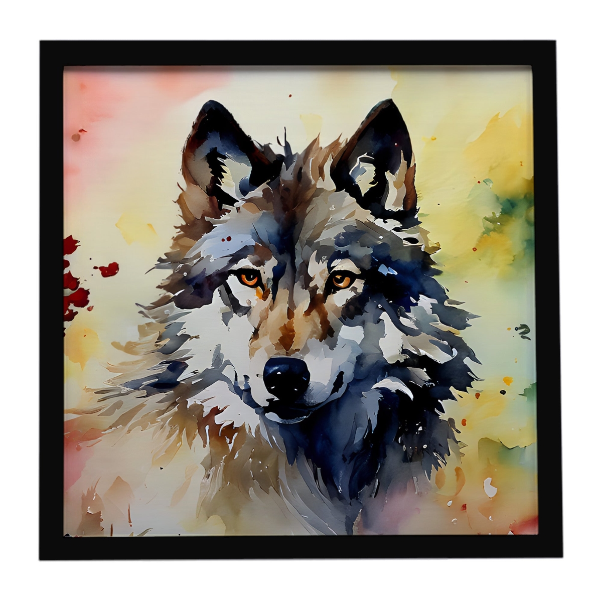 DAC3004MFP88 8 x 8 in. Wolves Wolf Framed Metal Print