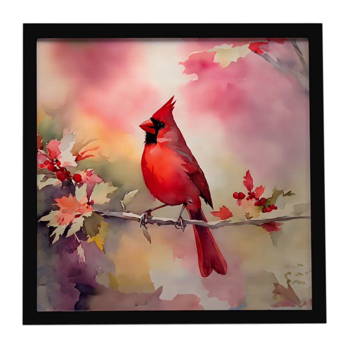 DAC3202MFP88 8 x 8 in. Cardinal Framed Metal Print