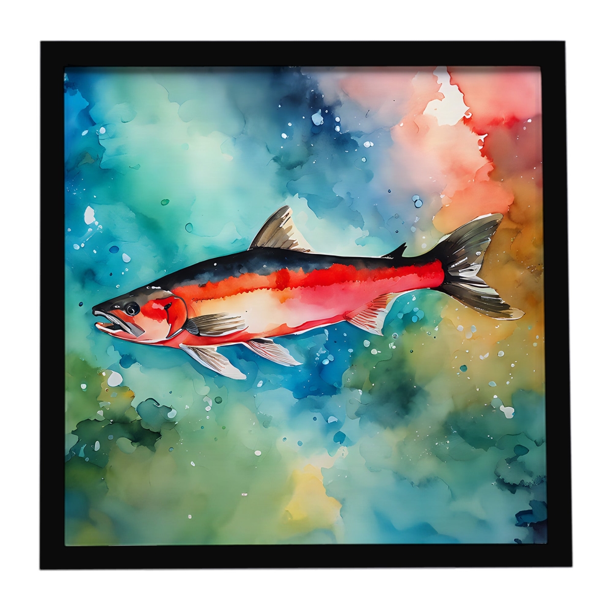 DAC2817MFP88 8 x 8 in. Salmon Framed Metal Print